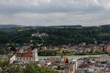 Obraz premium Pasawa - miasto trzech rzek.