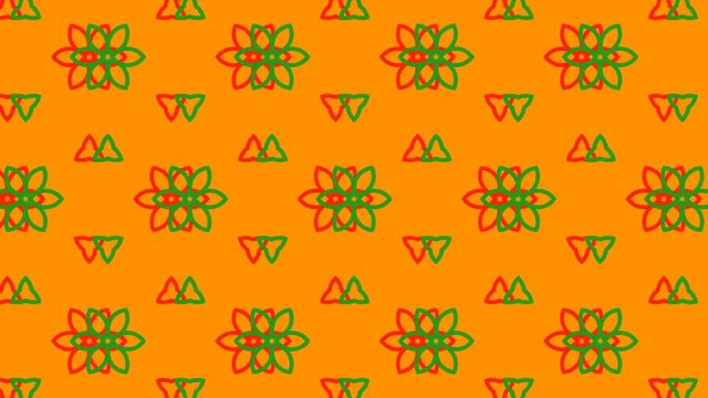 Background with animated patterns. Animation is looped, which allows you to use its necessary time.