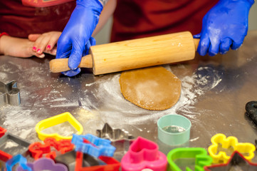 Master class for making pastry cookies in Lviv 13-06-2018. Close-up.