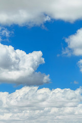 Naklejka na ściany i meble Clouds in the blue sky, natural background