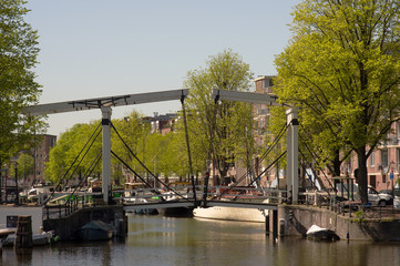Obraz premium Old drawbridge in Amsterdam
