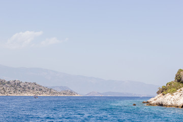Fototapeta na wymiar Seascape with island