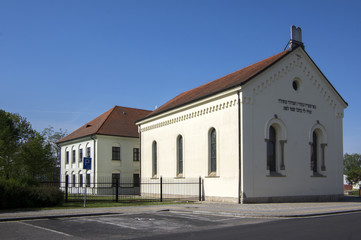 Fototapeta na wymiar Reconstructed synagogue in Hermanuv mestec in Czech republic dated from the seventeenth century