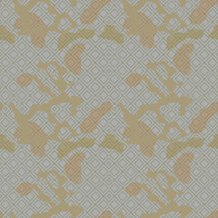 Fototapeta premium Military camouflage seamless pattern in green, beige and grey colors