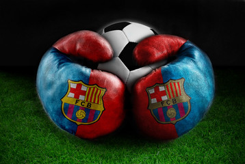 Barcelona football concept
