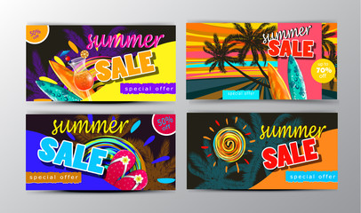 summer sale template banner