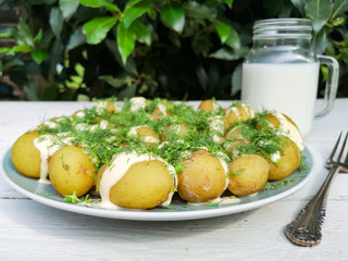 new potatoes with dill