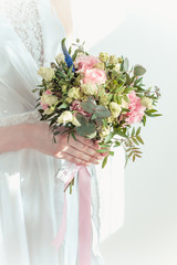 Boudoir bride's morning