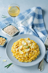 Roasted pumpkin and Pearl Barley Risotto