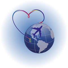 Airplane flight summer, flight, vacation, tourist