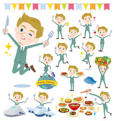 blond hair businessman White_food festival