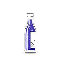vector glass bottle of beer