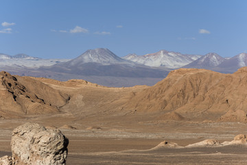 Atacama desert view, Licancabur volcano as background