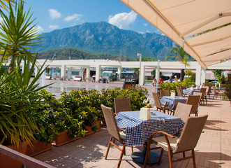Cozy Street Cafe in Kemer, Turkey