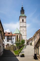 Fototapeta premium Church in the old town of Skofja Loka, Slovenia