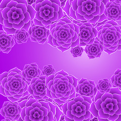 Beautiful violet rose flower background. EPS10 vector.