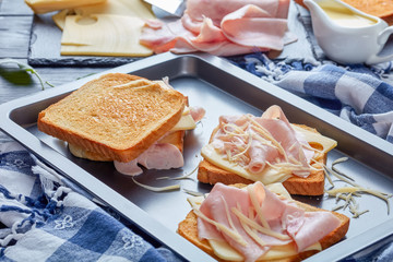 french toast on a baking sheet
