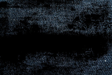 Grunge dirty Blue denim macro texture with seam for jeans background