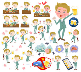 blond hair businessman White_alcohol