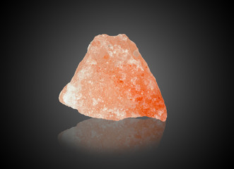 Mineral halite on black background