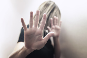 Stop Sexual abuse Concept, stop violence against Women, international women's day
