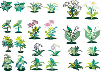 草や花のカット集