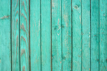 green wall of old wood