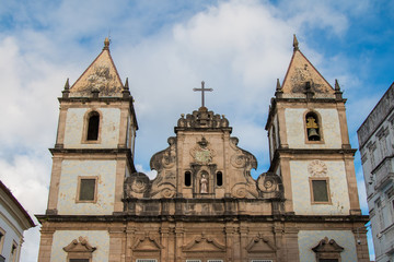Fototapeta na wymiar Church of São Francisco no Pelourinho Salvador Bahia