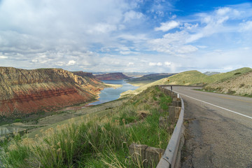 The Red Cliffs of Flaming Gorge - Utah