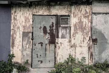 old door, vintage, film effect