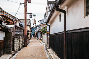 Fototapeta premium Japanese old traditional town Imaicho in Nara, Japan