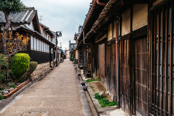 Japanese old traditional town Imaicho in Nara, Japan