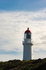 Fototapeta na wymiar Lighthouse from sea side vert