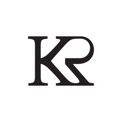 KR logo letter design