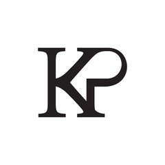 KP logo letter design