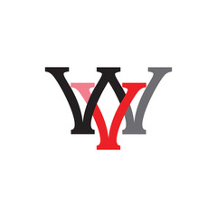 WV logo letter design