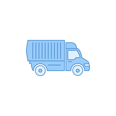 Truck filled outline icon. Element of transport icon for mobile concept and web apps. Thin line Truck filled outline icon can be used for web and mobile
