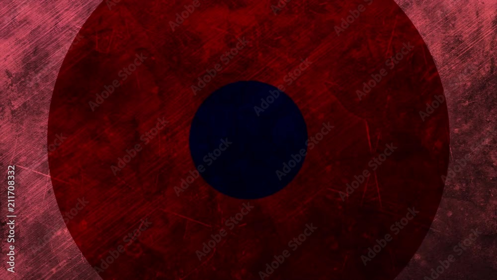 Aufkleber metal structured circles from middle flat transition. abstract background in flat style with animati