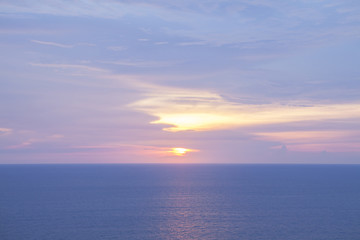 Sunset sky background.
