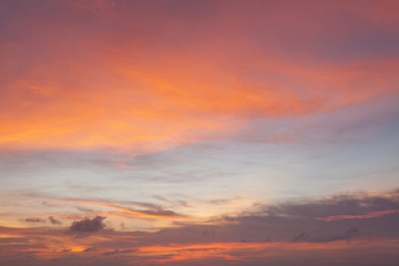 Sunset sky background.