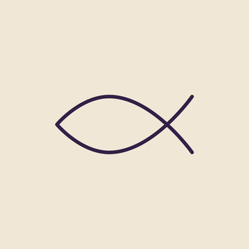 Illustration of the Christian fish symbol