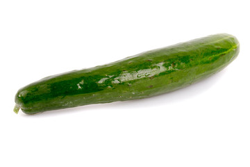 fresh cucumbers isolated on white