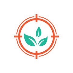 Target Superior Green Seed Research Symbol