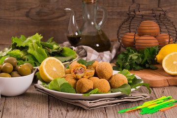 Ascoli stuffed olives.