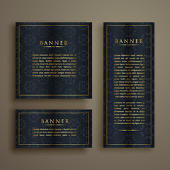 premium luxury banner set design