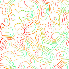 vector topographic map contour design