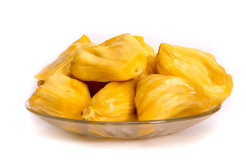 Ripe Jackfruit isolated on white background
