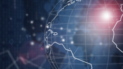 Abstract Blue Technology Background