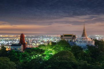 Fototapeta na wymiar Phetchaburi cityscape.
