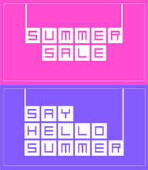 Summer Sale vector illustration